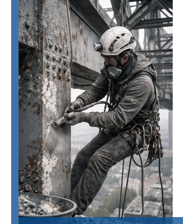 Удаление старой краски с металлических конструкций в Новочеркасске