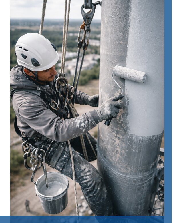 Покраска мачт связи под ключ в Новочеркасске от 870 р. | ВЫСОТНИК-Нвч