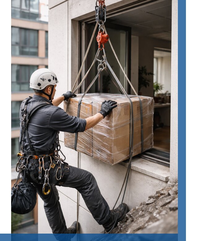 Подъем груза через окно в Новочеркасске от 4605 р. | ВЫСОТНИК-Нвч