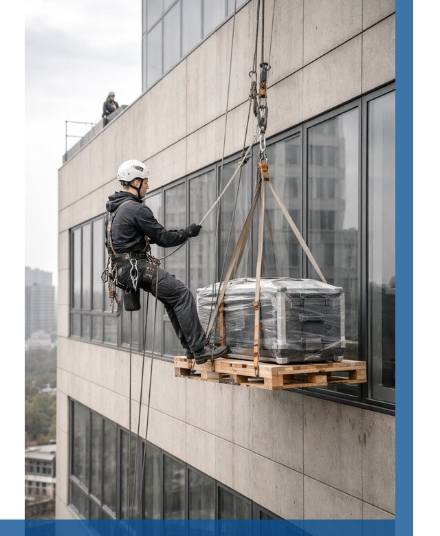 Спуск груза по фасаду в Новочеркасске от 3582 р. | ВЫСОТНИК-Нвч