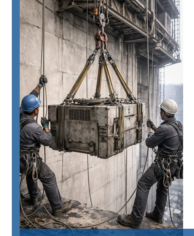 Такелажные работы на высоте, подъем и монтаж грузов в Новочеркасске