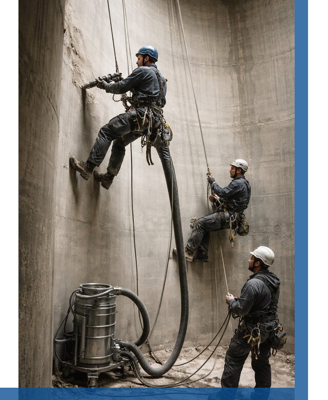 Зачистка силосов в Новочеркасске от 4605 р. Договор и смета ВЫСОТНИК-Нвч