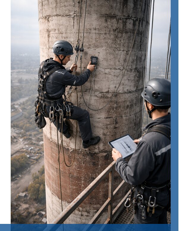 Обследование дымовой трубы в Новочеркасске от 8187 р. | ВЫСОТНИК-Нвч