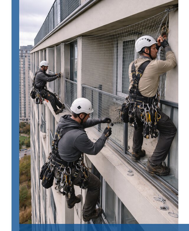 Профессиональный монтаж защитной сетки от птиц в Новочеркасске